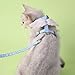 YPBEW Adjustable Cat Leash Cat Harness and Leash for Walking Escape Proof Cartoon Wing Strap Soft Leash Photo Props