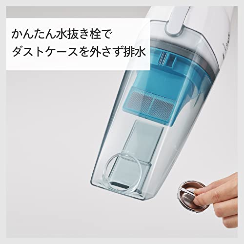 TWINBIRD(ツインバード) コードレス掃除機 ウェット&ドライクリーナー HC-EB23W の商品画像 4