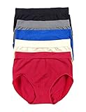 Carole Hochman Women's Seamless Brief - Small - Red (Pack of 5)