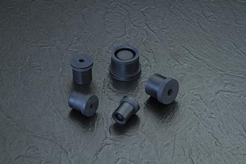 Caplugs RMCP-SH Series RMCP-375-12 - Resealable Masking Cap & Plug for Coating and Pressure Testing HVAC Compressors - Black Rubber, 0.450