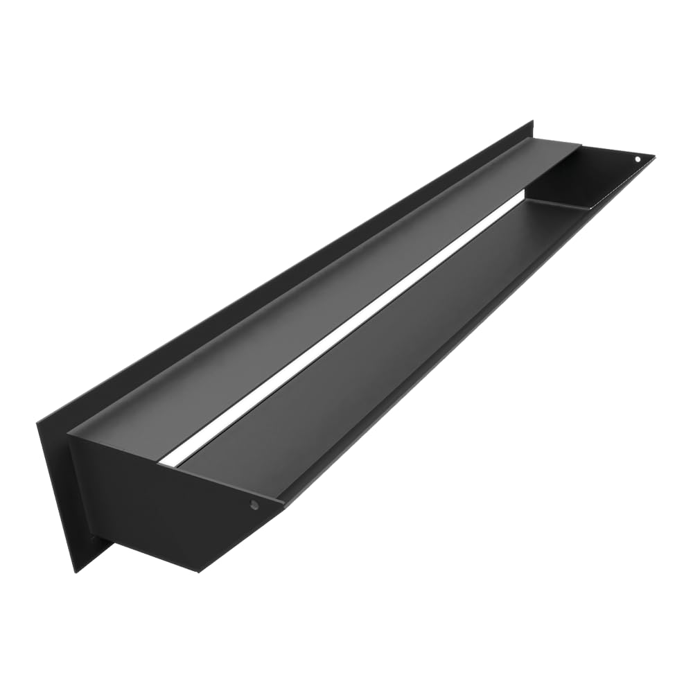 KRATKI Zestaw kratka kominkowa prosta LUFT 9X60cm Do kominka z szybą prostą 3 szt.