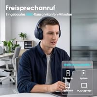 DOQAUS Kopfhörer Kabellos Bluetooth 5.4,mit APP-Steuerung,Marineblau – Ansicht 6