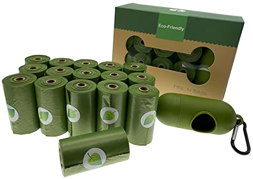 Sacs à déjections canines biodégradables avec 1 distributeur 16 rouleaux 240 sacs parfumés lavande Cover