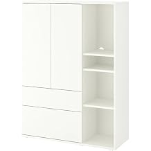IKEA Beyaz Kapakl  Gard rop, 105x37x140 cm, Giysi Saklama  z m