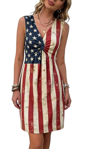 Image of LLHXRUI Sundresses for Women Sleeveless Boho Summer Dress Elegant Vacation Tank Dresses Casual Tunic Short Sun Dress