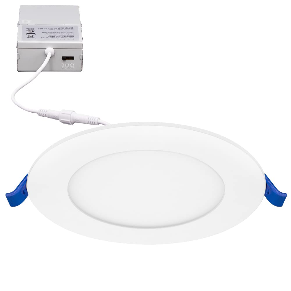 Maxxima 12 Pack 4 in. 5CCT Ultra Thin Recessed LED Downlight - 5 Color