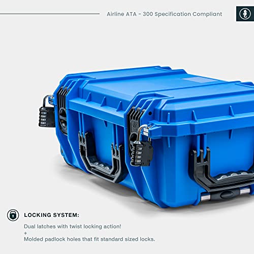 Seahorse Touring Series 830 Heavy Duty Protective Dry Box Case With Padded Dividers - Tsa Approved/Mil Spec / Ip67Waterproof / Usa Made For Professional, Beginner Photographers, Camera Enthusiast #TOP5