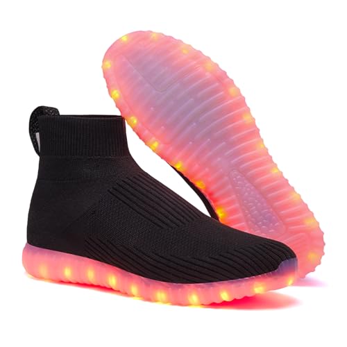 Glotrekz Light Up Shoes For Women Men Usb Charging Unisex Led Shoes Halloween Flashing Dancing Sneakers thumb #1