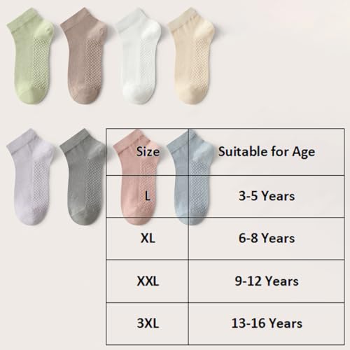 Generic 8 Pair Kid Girls Mesh Thin Ankle Socks Kids Casual Seamless Socks Breathable Toddler Athletic Sports Socks2