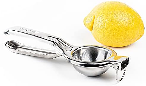 GOURMEO Wyciskarka do cytrusów ze stali nierdzewnej  wytrzymała wyciskarka ręczna do cytrusów  nadaje się do mycia w zmywarce, ręczna wyciskarka do cytrusów  wyciskarka do cytryn