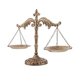 Objet décoratif inspirant : cette balance décorative embellit votre intérieur tout en vous rappelant quotidiennement la valeur de la justice. idéale pour les professionnels du droit ou toute personne appréciant les objets décoratifs symboliques liés au droit, elle peut également servir d'objet d'art en métal décoratif pour la cuisine