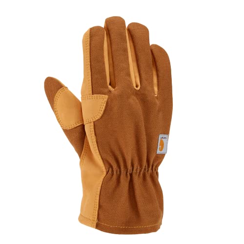 Image of Carhartt Men's GW0793M Duck /Synthetic Leather Open Cuff Glove