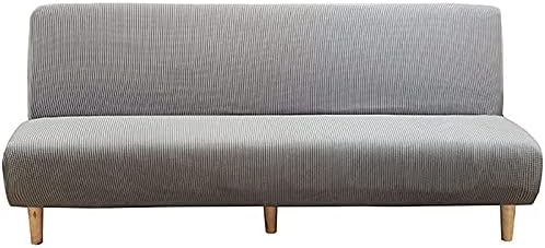 Fundas de futón elásticas sin brazos, protector de muebles para futón plegable, funda de sofá sin brazos, funda de sofá plegable con parte inferior