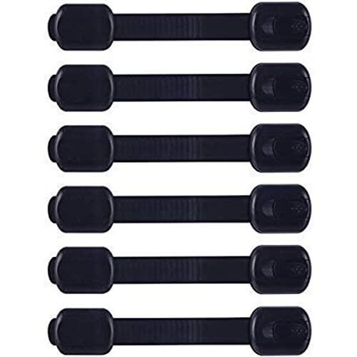 Lioggyet Cerradura de Seguridad para NiñOs - Cerradura de Gabinete AntiséPtico para BebéS con Adhesivo - Ajustable con Pestillo una Gabinetes, Cajones, Etc.