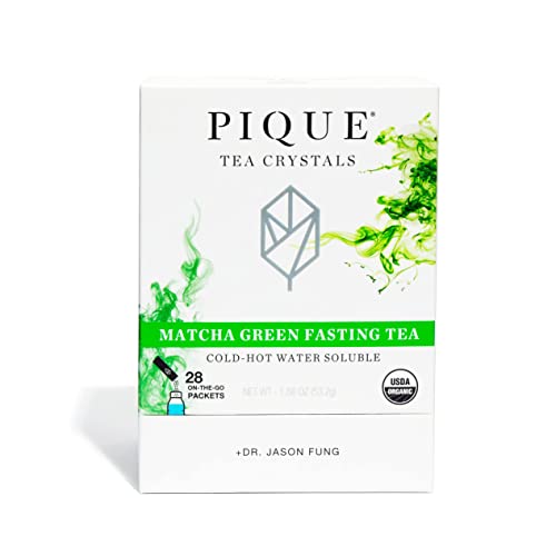 Pique Organic Matcha Fasting Tea Crystals - Support Healthy Metabolism, Calm Energy - 28 Single Serve Sticks (Pack Of 1) #TOP15