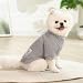 Winmany Pullover für kleine und mittelgroße Hunde und Katzen, Rollkragenkleidung, Chihuahua, Yorkie, Welpen, einfarbig, Grau, Größe M