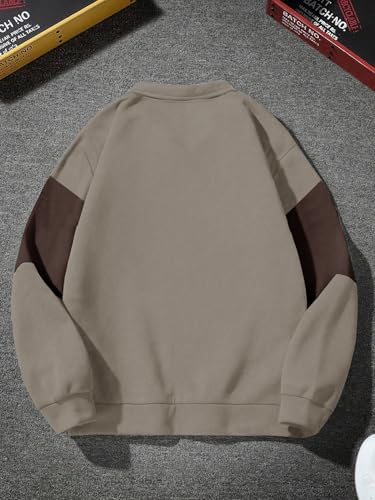 Image of Noble Monk Men's Baggy Fit Sweatshirt | Drop Shoulder Oversized Sweatshirt | Long Sleeve Zip with Collared Sweatshirts for Men's
