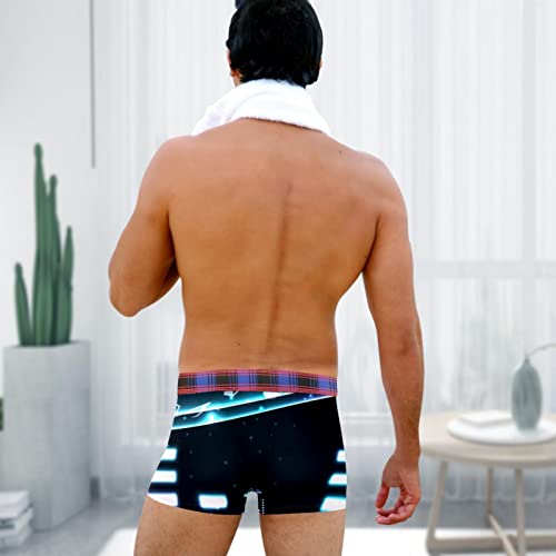 Creative Music Notes Volume Pattern Men's Breathable Trunks Underwear Personalized Boxer Brief Multicolor #TOP6