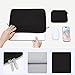 MOSISO Laptop Case 13 inch, 13 inch Laptop Sleeve Bag Compatible with MacBook Air 13 M4 M3 M2 M1 2025-2018 / Pro 13 M2 M1 2025-2016, Neoprene Computer Sleeve Bag with Small Case, Black