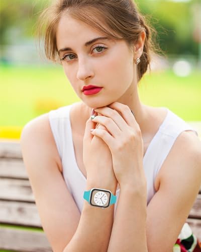 Image of Thin Silicone Band Compatible with Apple Watch 41mm 38mm 40mm 46mm 45mm 42mm 44mm, Slim Narrow Replacement Sport Strap Wristband for iWatch Series 11 10 9 8 7 6 5 4 SE Ultra 3 2 1 Women Men