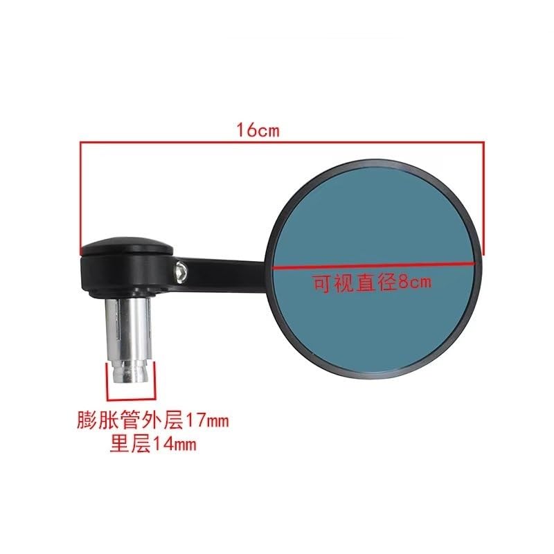 Retrovisores del manillar 7/8" para moto estilo elegante 2