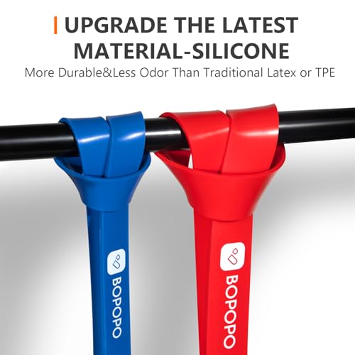 BOPOPO Resistance Bands, Resistance Bands for Working Out, Pull Up Assistance Bands Set for Men & Women, Exercise Bands for Home Workouts, Body Stretching, Physical Therapy, Muscle Training - Thumbnail 3
