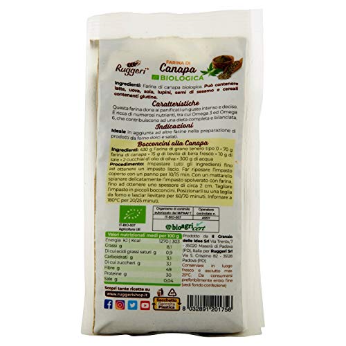 Ruggeri Farina di Canapa Biologica - 250 gr