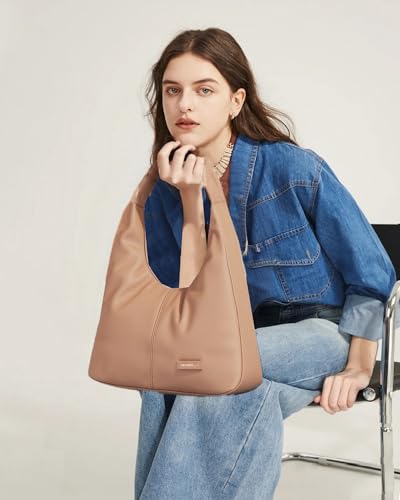 Image of NEWBELLA Small Shoulder Bags for Women - Trendy Underarm Purse & Crossbody Handbag for Daily Commute & Evening