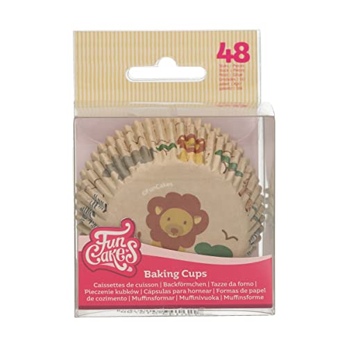 FunCakes Safari Tiere Baking Cups 48 Stück