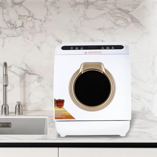 DAJILISHI DIS-88 Countertop Portable Dishwasher - 7L Built-in Water Tank