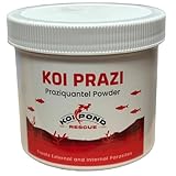 Generic KOI PRAZI (10 Grams) Praziquantel Powder for Pond & Aquarium, Effective Fish Treatment for Flukes & Bacterial Infections in Koi and Ornamental Fish, White