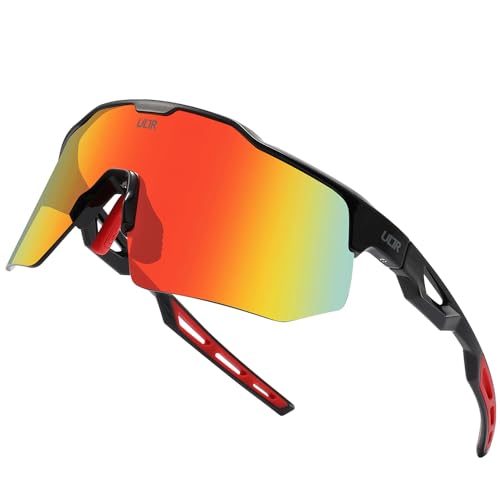 Ultr Gafas Deportivas Aero, Gafas De Sol Para Hombre Y Mujer, Montura Tr90, Para Deportes Como Ciclismo, Mtb, Gafas De Sol Deportivas, Para Conducir, Pescar, Béisbol, Correr Negro Cristal Rojo Ultr Gafas Deportivas Aero, Gafas De Sol Para Hombre Y Mujer, Montura Tr90, Para Deportes Como Ciclismo, Mtb, Gafas De Sol Deportivas, Para Conducir, Pescar, Béisbol, Correr Negro Cristal Rojo