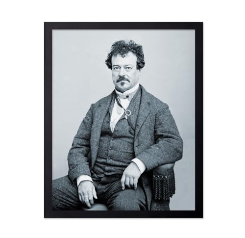 Poster Master vintage Photo - Edwin Forrest 1860 - Mathew Brady Portrait Of American Actor And Tragedian In Formal Seated Studio Pose - 11x14 UNFRAMED Wall Art