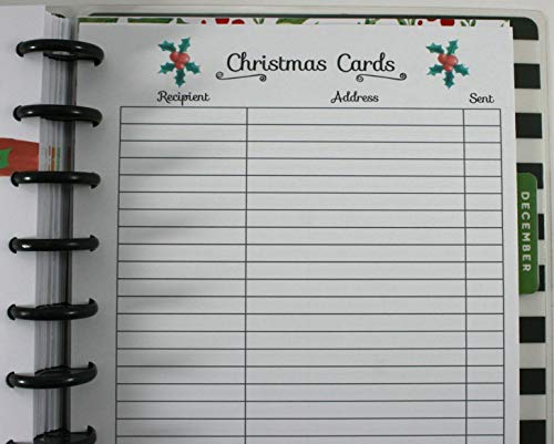Christmas Planner Extension Pack For 9-Disc Classic Happy Planner, Christmas Organizer, Christmas Planner Insert, Happy Planner Inserts #TOP6
