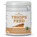 NatureHolic Triops Feed - Futter für Urzeitkrebse (Triops, Feenkrebse) - Alleinfutter bereits ab dem Schlupf mit Spirulina, Chlorella, Insektenprotein und Mineralstoffen für gesunde Häutung, 20 g