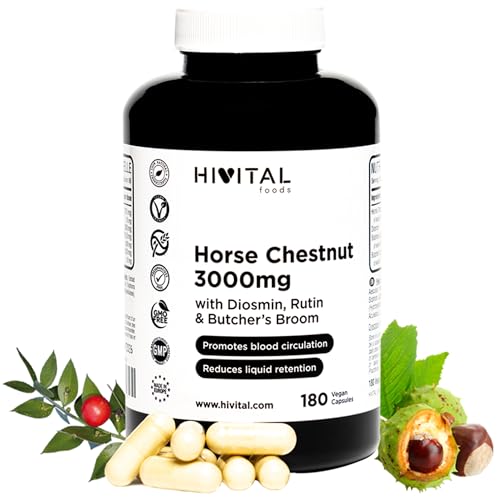 Castaño de Indias 3000 mg, 180 Cápsulas Veganas