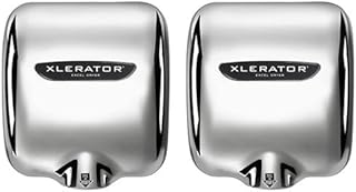 Excel Dryer XL-C-1.1N Hand Dryer XLERATOR XL-C Automatic, Surface-Mounted, Cast Cover, Chrome Plated, 110-120V with Noise Reduction Nozzle