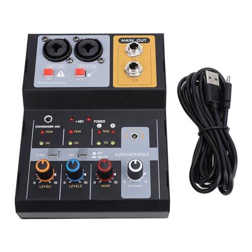 Console de mixage 2 canaux pour enregistrer et diffuser du son sans fil sur PC