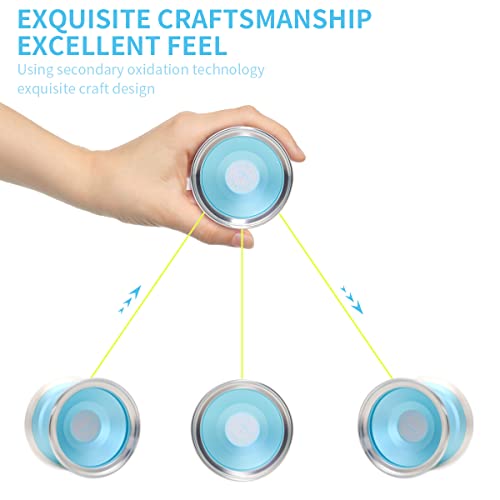 Watieoboo Bi-Metal Yoyo,Professional Unresponsive Yoyo For Adults Advanced Players, The Specially Designed Metal Polished Ring Provides Incredible Drive Performance And Idling Capability-Model Ws-01 #TOP3