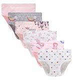 KikizYe Soft Cotton Panties Big Girls Undies Assorted underwear (Pack of 6) Size 10