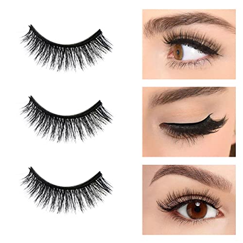 Magnetische Wimpern mit Magnetic Eyeliner 3D Magnet Wimpern Falsche Wimpern Magnetisch Wasserfest Künstliche Wimpern Set mit Pinzette Natürliche Wimpern Magnetic Lashes Magnetic Eyelashes