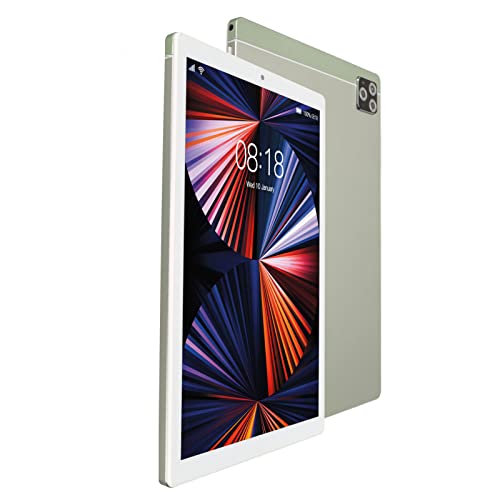 Tablet de 10 Polegadas 5G WiFi 64GB ROM HD para Entretenimento (Verde)