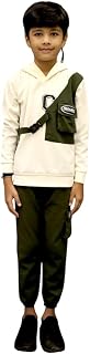Yuvina Fashion Boys Hooded Sweatshirt and Joggers Tracksuit Set Price In India