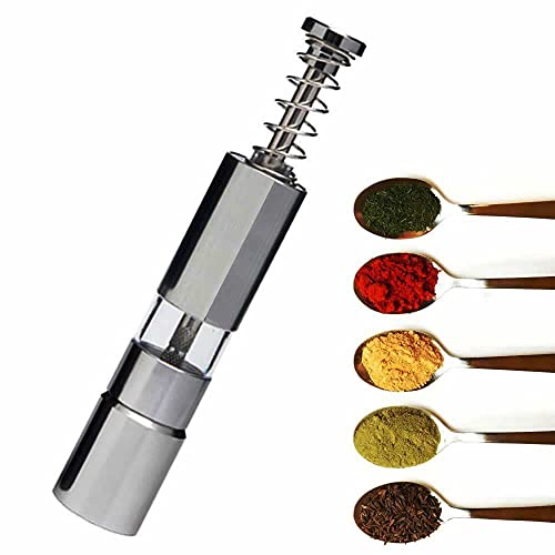 Moedor de pimenta e sal aço inox 15cm CBRN01392 - Commerce Brasil