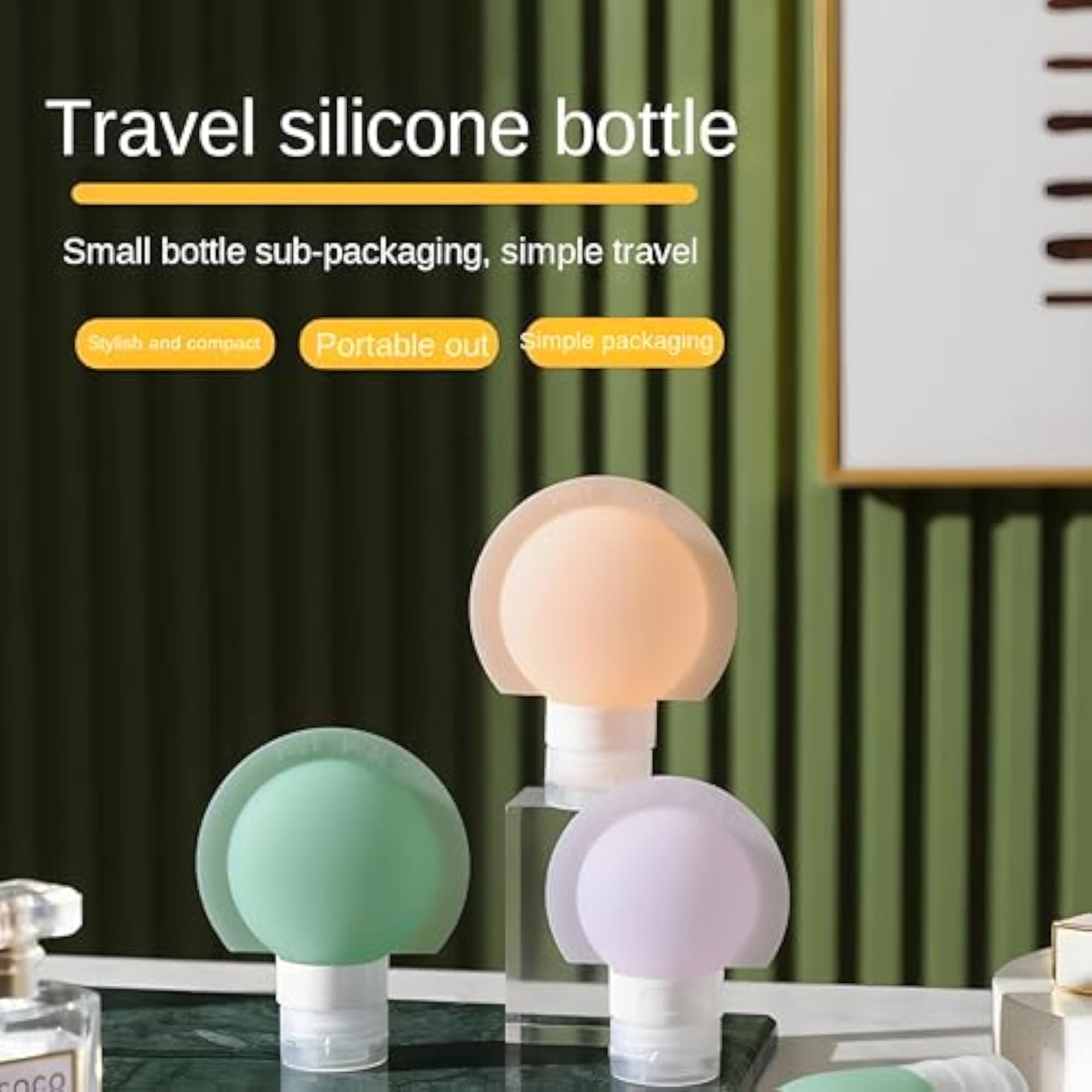 Silicone Travel Bottle Pouch for Toiletries