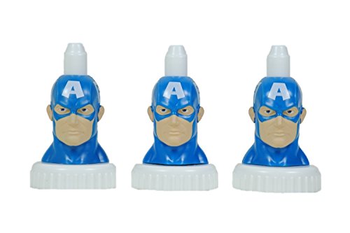 good2grow spill-proof bottle toppers 3-pack, Captain America