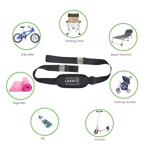 LAKKIT Alça de ombro ajustável, alça de transporte para cadeira de praia, alças de ombro de transpor