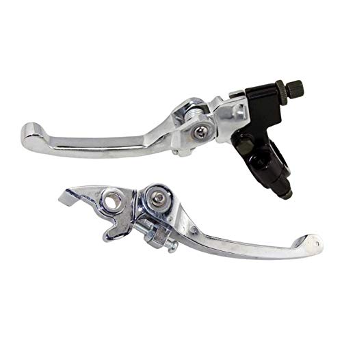 Manete de freio dobrável Homyl CNC e alavanca de embreagem para bicicleta de sujeira CRF KLX