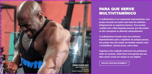 Multivitamínico (120 Cáps) (Nova Fórmula) - Growth Supplements