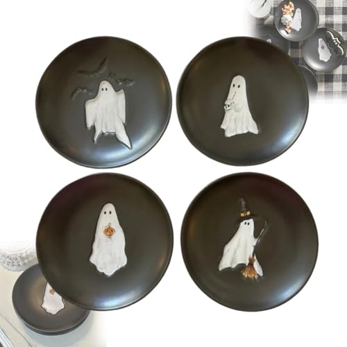 Halloween Ghost Plates Ceramic Appetizer Platter, Serving Dishes ...